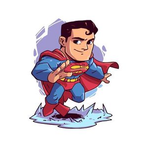Superman - Óleo Predibujado